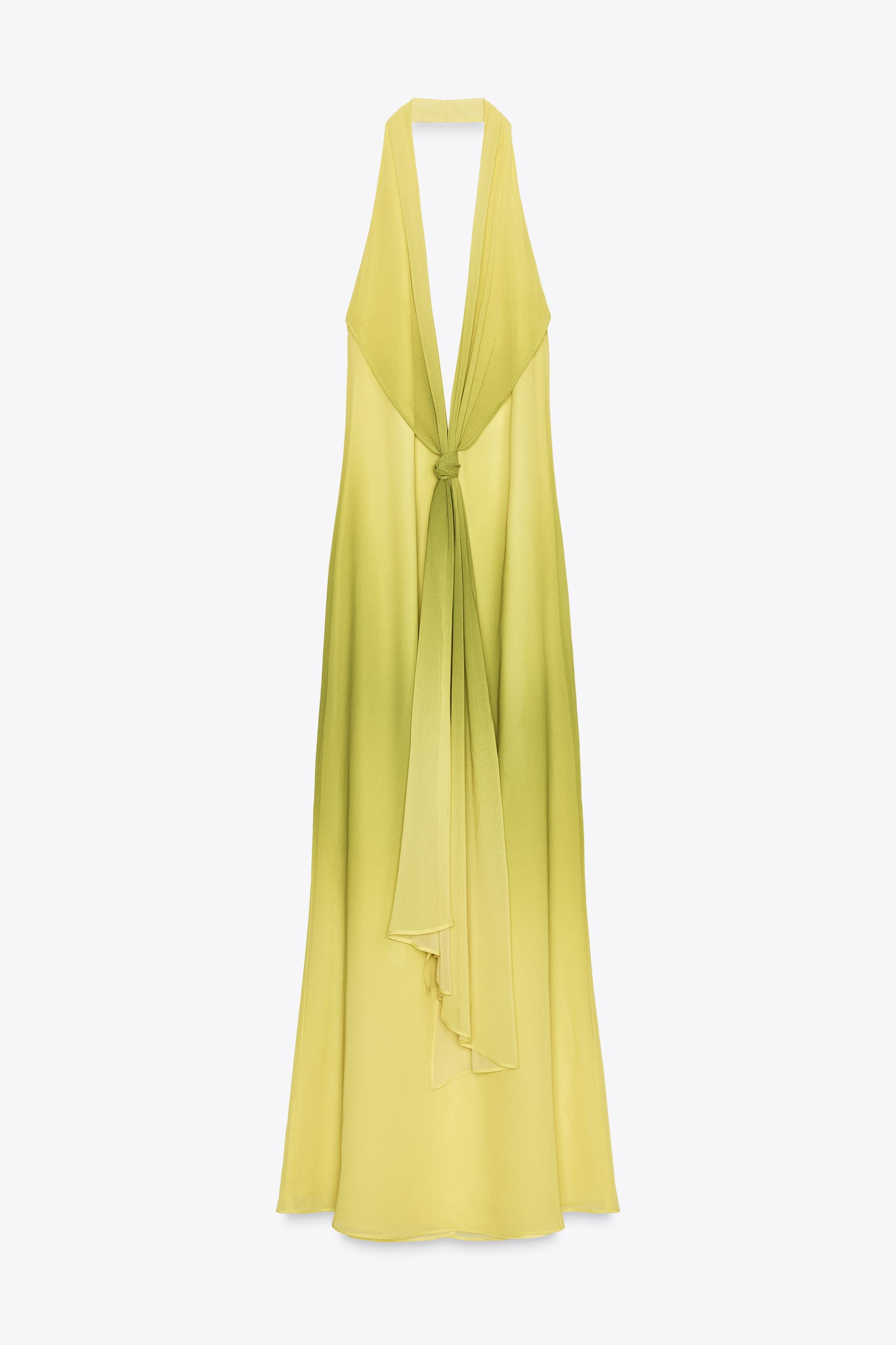 LONG FLORAL PRINT KNOTTED DRESS | Zara US