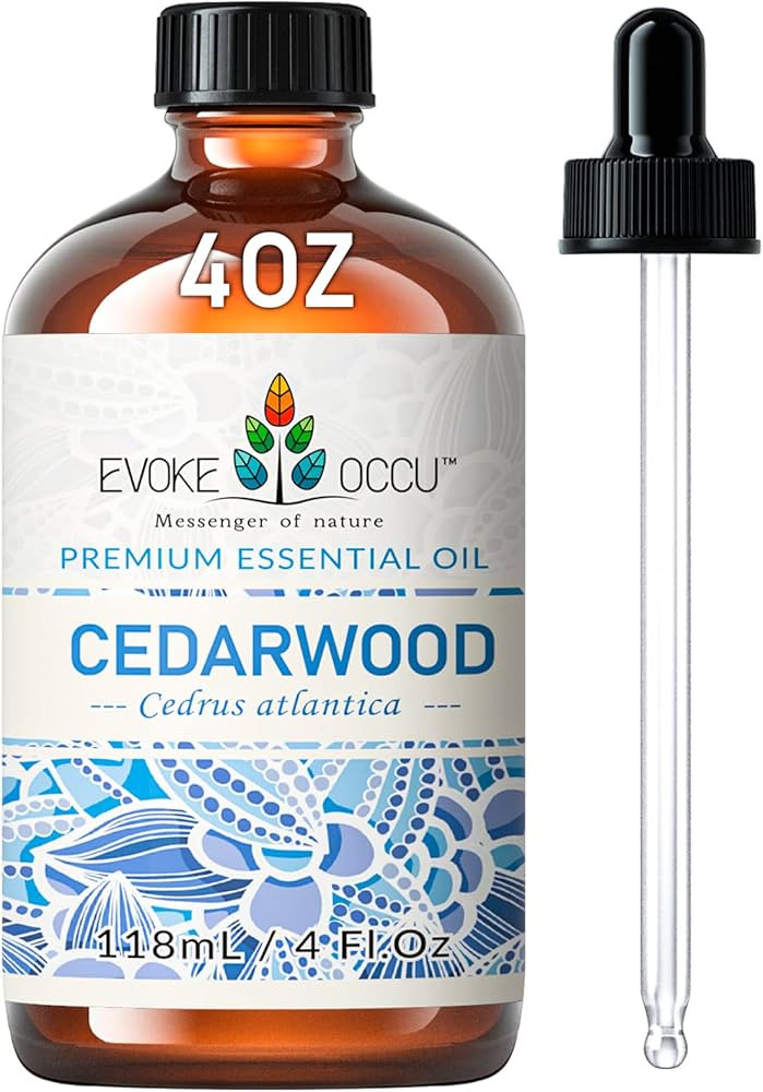 EVOKE OCCU Cedarwood Essential Oil 4 Oz, Pure Cedarwood Oil for Home Diffuser Skin Massage Candle... | Amazon (US)
