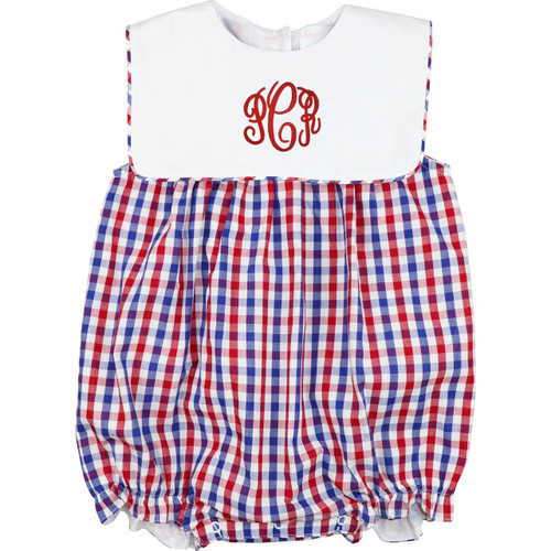 Red and Navy Check Bubble | Cecil and Lou