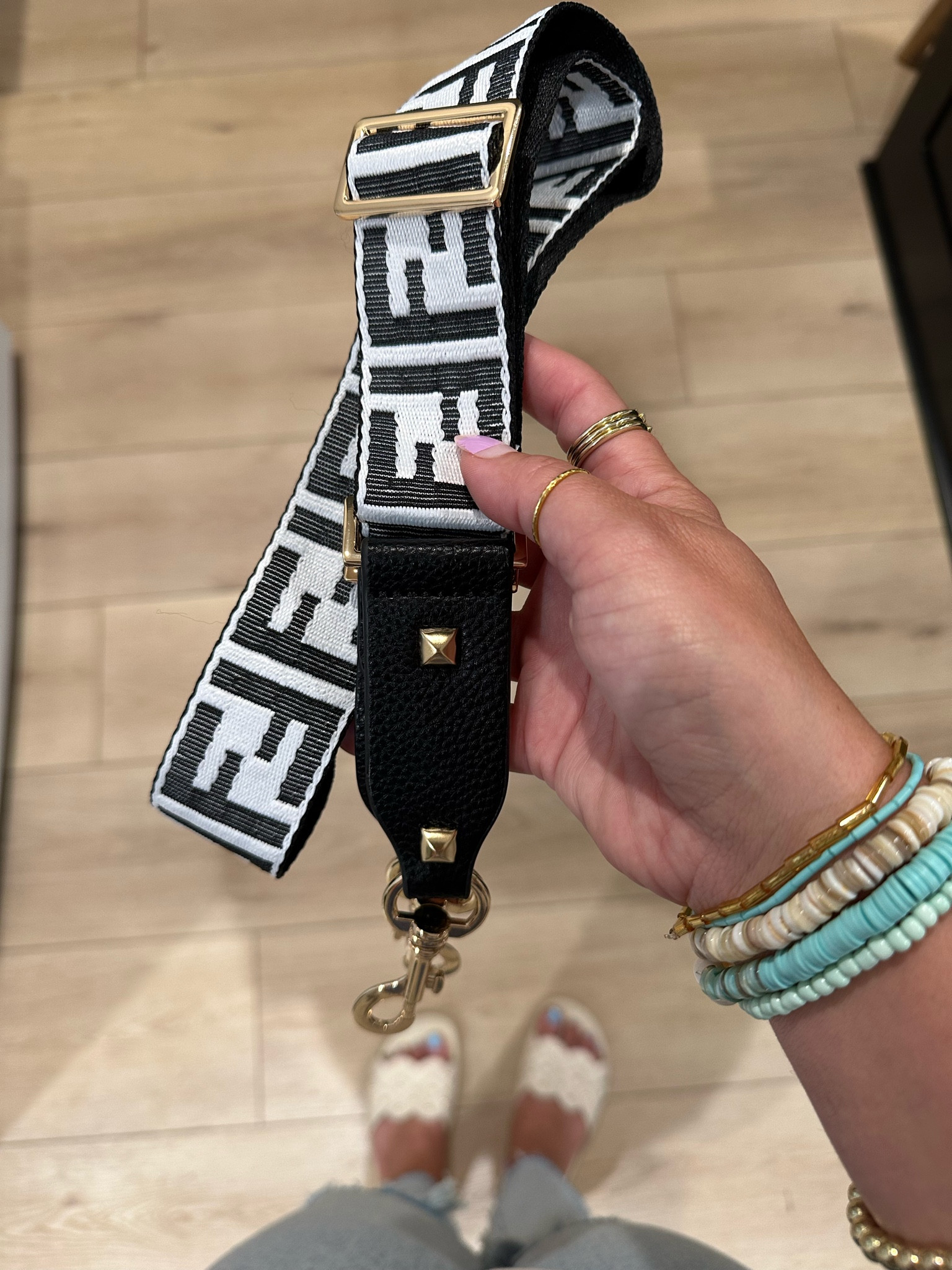 Fendi thick cheap strap bag