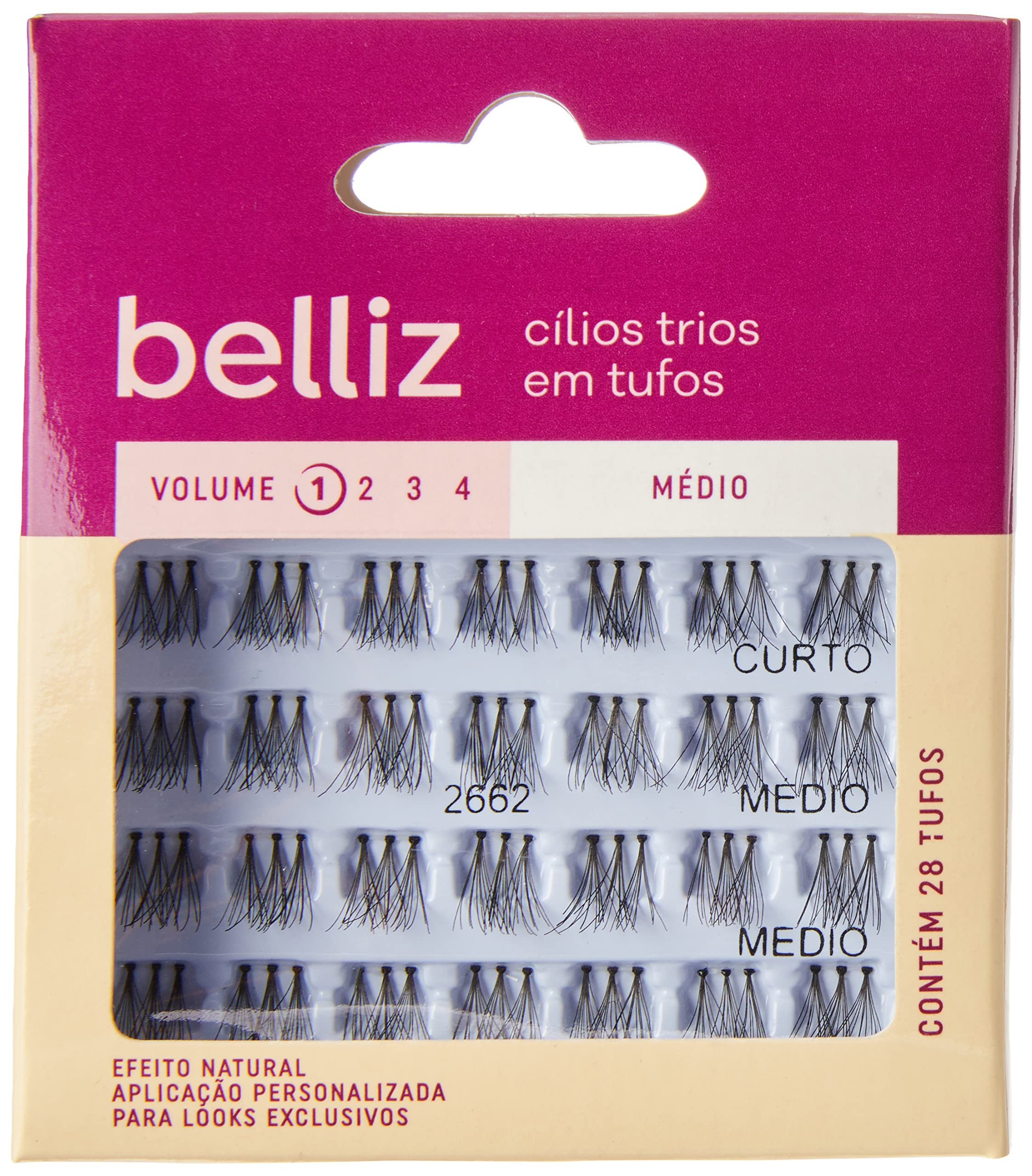 Cílios Trio Tufos, Belliz | Amazon (BR)