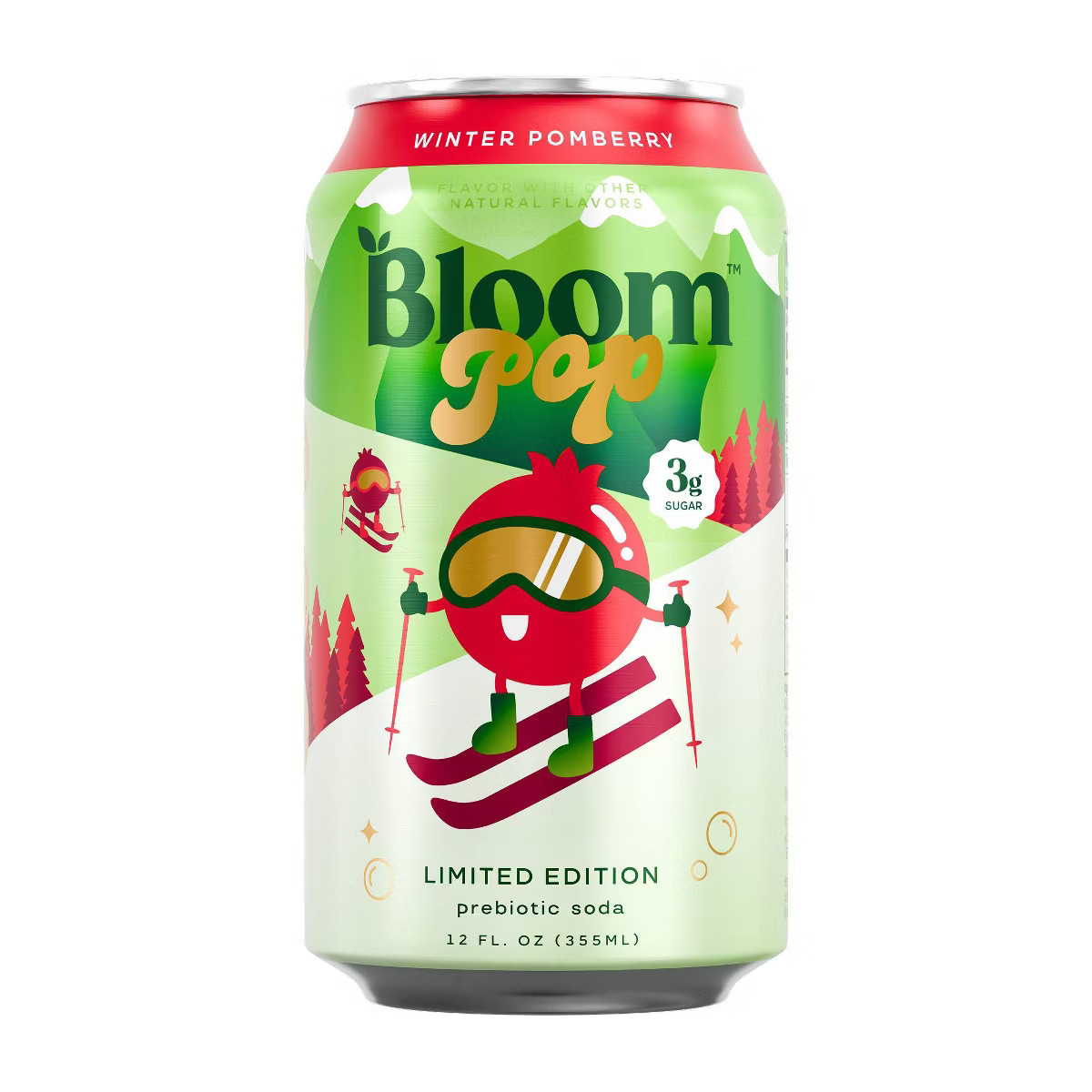 Bloom Pop Winter Pomberry Soda - 12 fl oz | Target