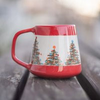 Christmas Mug, New Year Tree Handmade Ceramic Coffee Mug | Etsy (US)