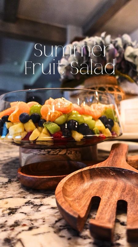 Summer fruit salad  made easy with these  kitchen accessories 
#saladbowl #homedcor #kitchenfinds 

#LTKHome