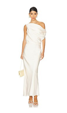 SNDYS Calissa Maxi Dress in Champagne from Revolve.com | Revolve Clothing (Global)