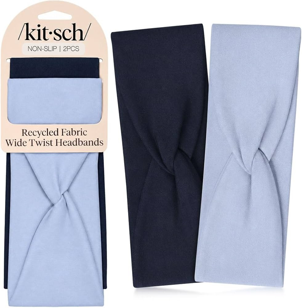 Kitsch Wide Headbands for Women Non Slip - Garden Bouquet, 2pcs | Amazon (US)