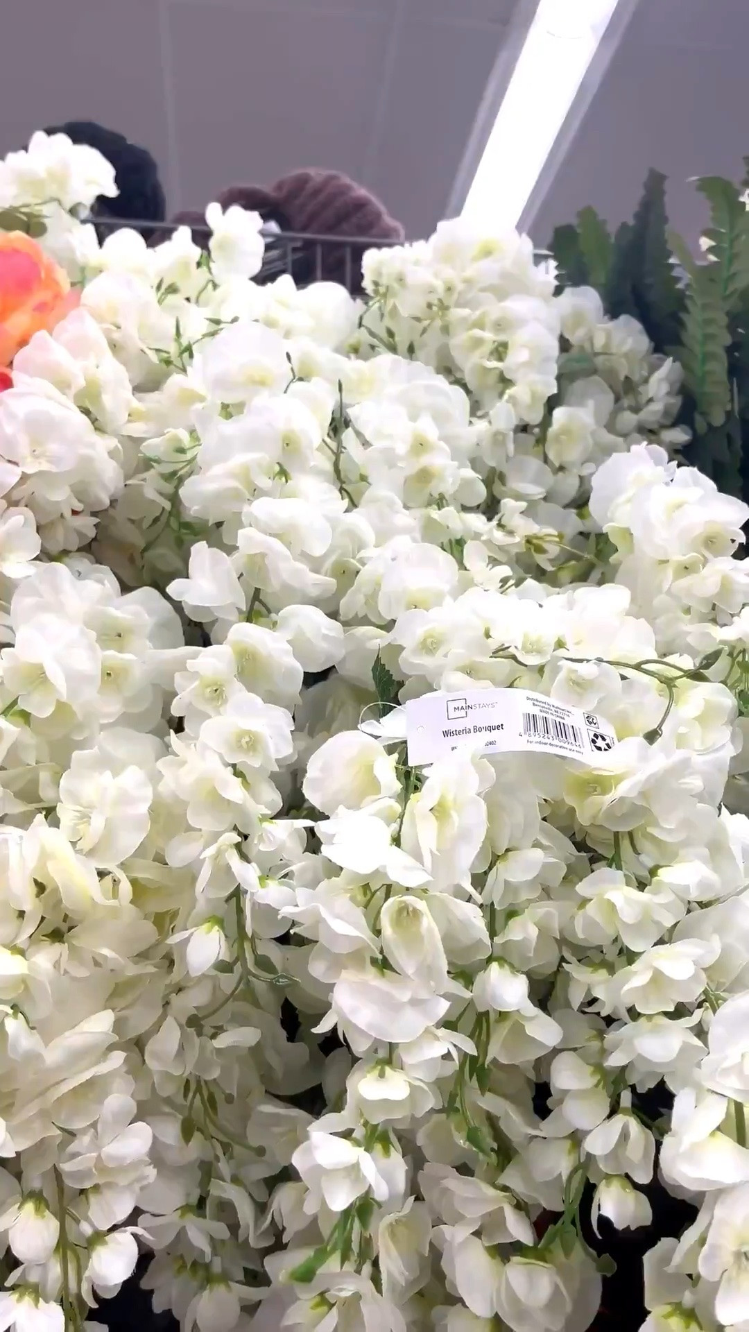 Faux wedding flowers @Walmart

This is a super pretty white artificial wisteria.

Floral arrangements, wedding decor, white florals, wedding bouquet, summer decor, summer wedding, garden wedding, wedding arrangements, bridal shower decor, party decor.