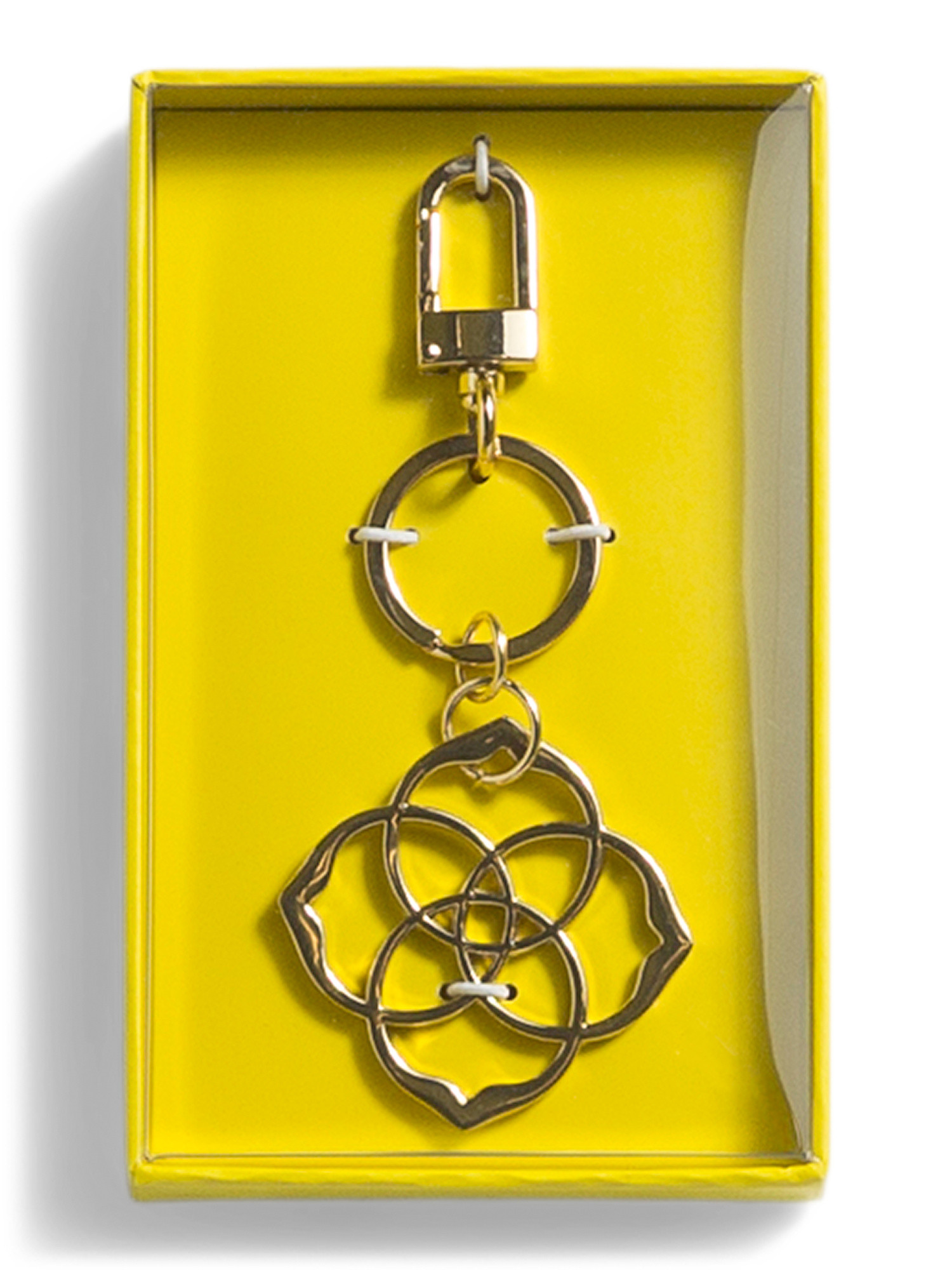 Gold Plated Metal Dira Medallion Keychain | TJ Maxx