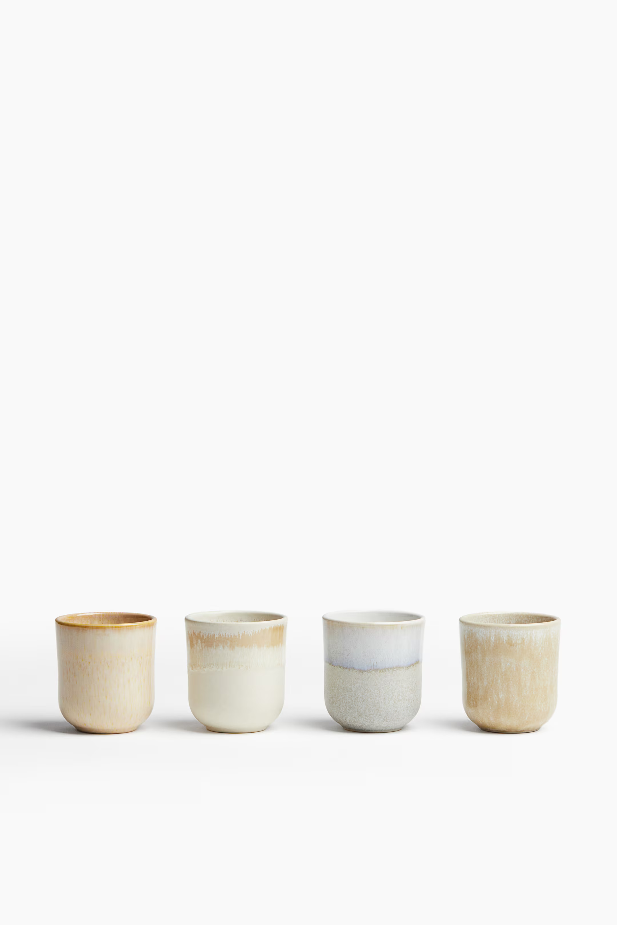 4-pack Stoneware Mugs | H&M (US + CA)