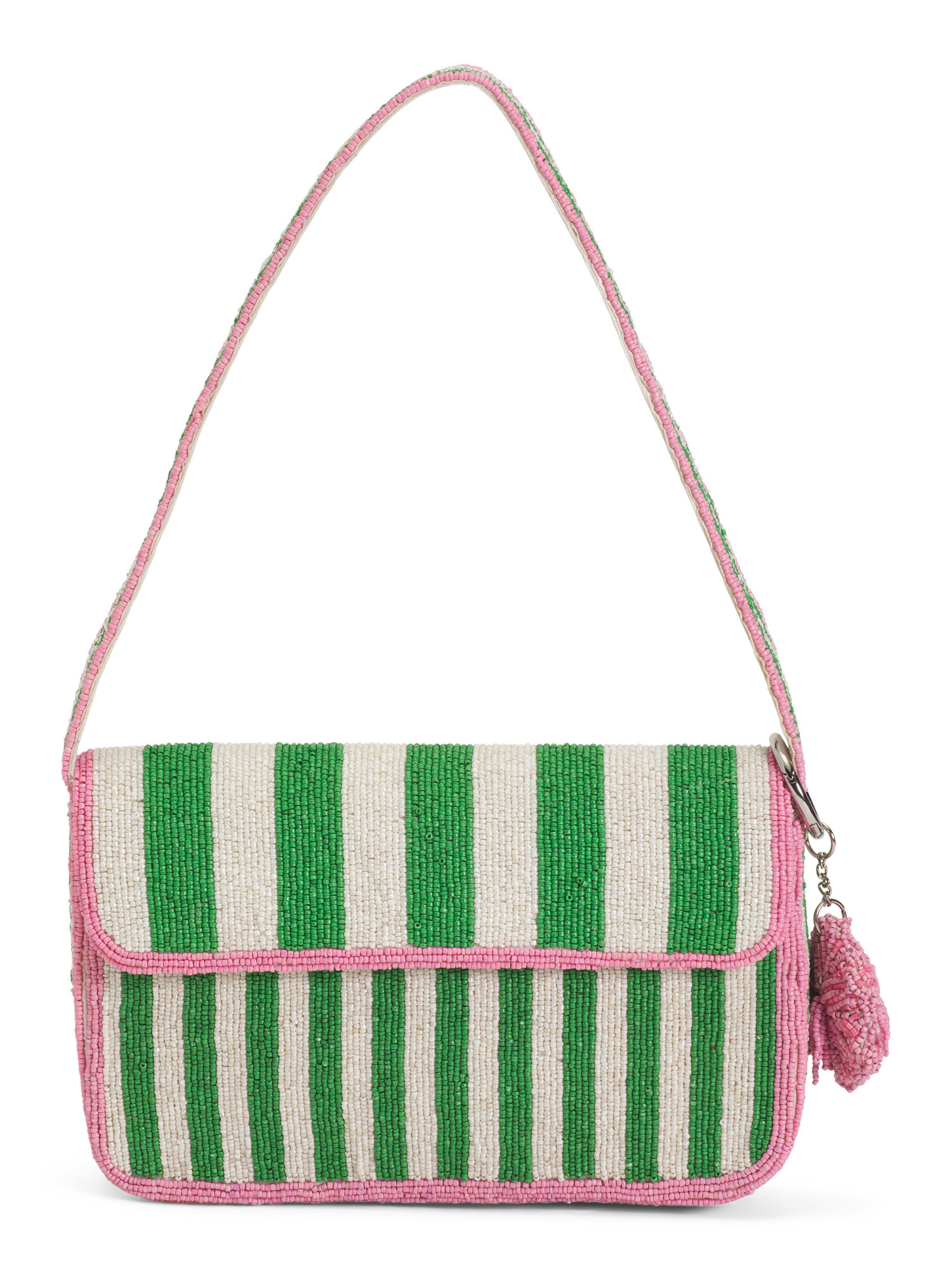 Beaded Yin Yang Chic Flap Shoulder Bag | TJ Maxx