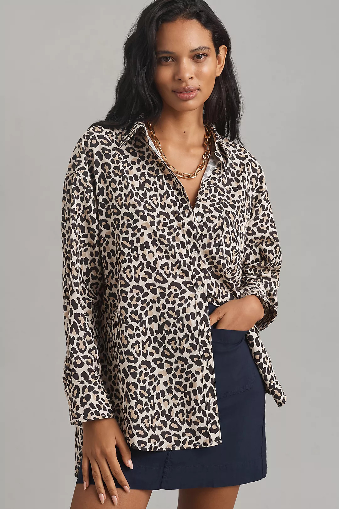 The Bennet Buttondown Shirt by Maeve: Printed Edition | Anthropologie (US)