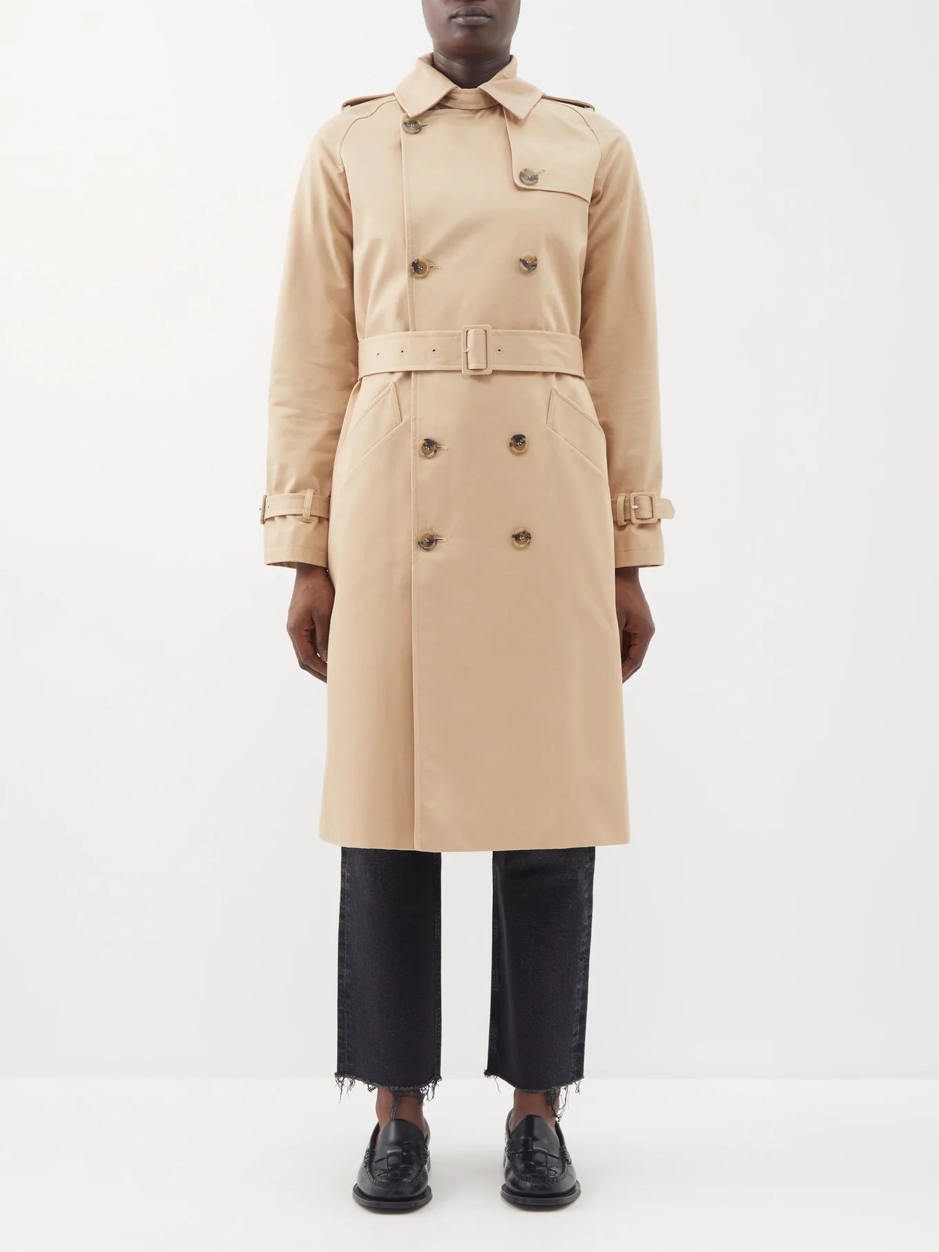 Greta cotton-twill trench coat | A.P.C. | Matches (US)