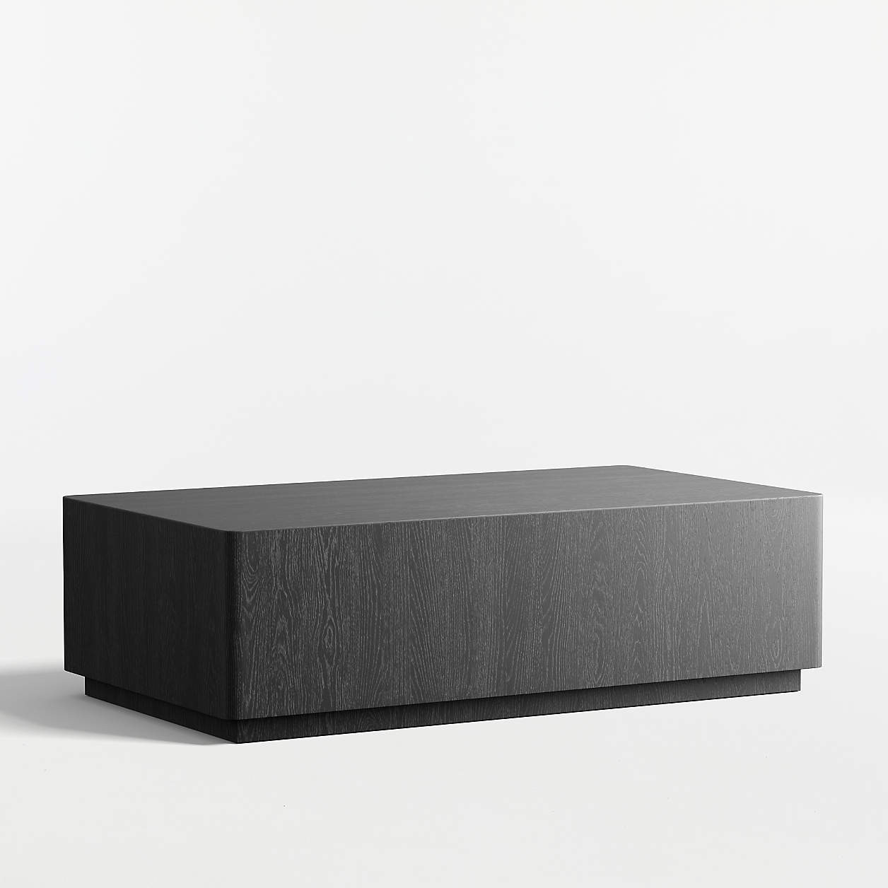Terrane Black Oak 54" Rectangular Coffee Table | Crate & Barrel | Crate & Barrel