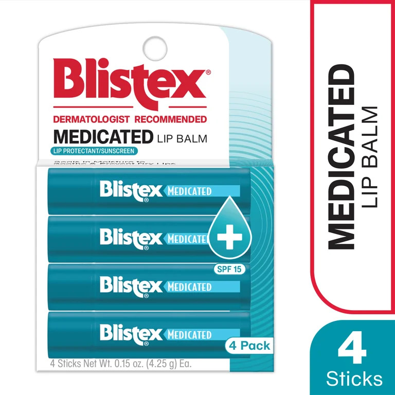 Blistex Medicated Balm 4pk 0.15oz | Walmart (US)