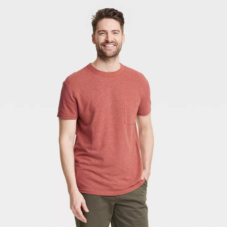 Men's Short Sleeve Hemp Cotton T-Shirt - Goodfellow & Co™ | Target