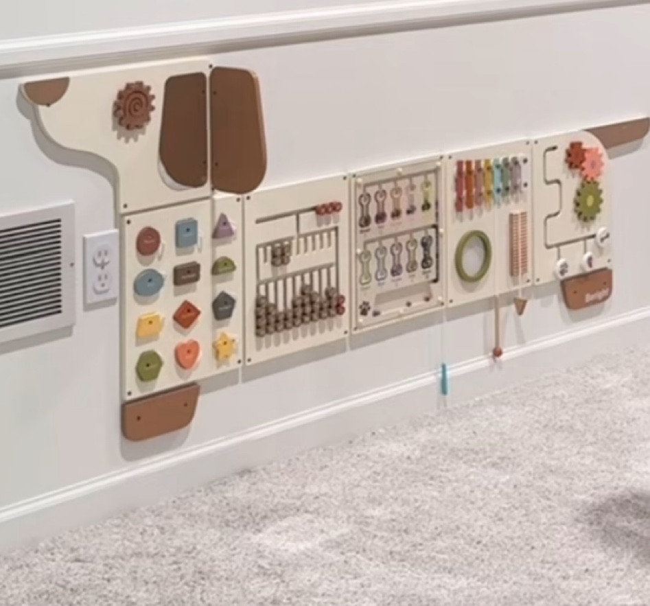 Beagle wall kids activity center panels! 

Worried about being inside all winter? Turn your playroom indi a play center! Just screw these into the wall and your kids will have the best winter of all! 

#wallactivitycenter 
#activityboard
#activitypanels
#playroom
#kidsmusthave
#toddlermusthave 

#LTKFamily #LTKBaby #LTKKids