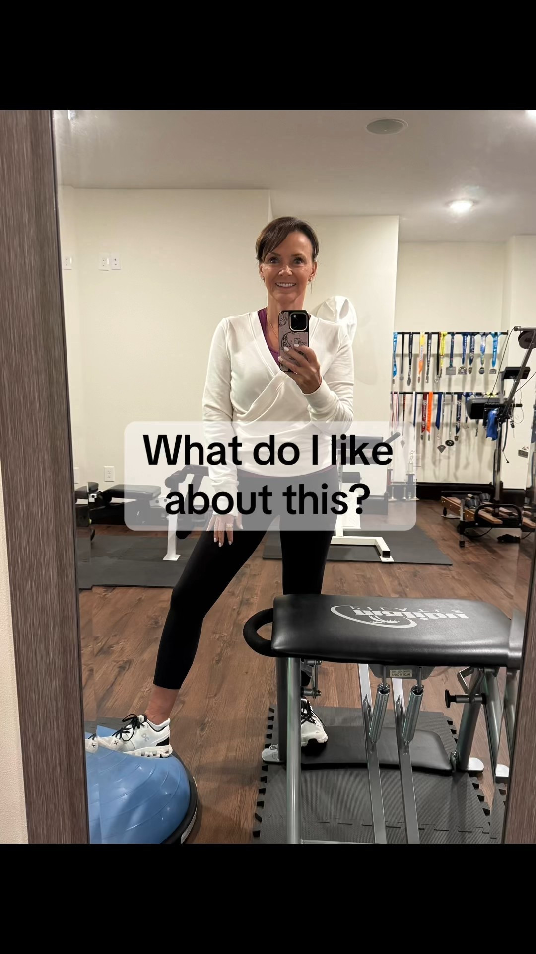 💓 High-waisted 7/8 leggings because they’re available in petite!
💓Racer back tank top because it’s a staple. 
💓 Crossbody sweatshirt because it’s crazy cozy, looks great, and will take you from your workout to anywhere. 
💓 Sneakers because they are stable during a gym workout and the black and white is classic. 
💓 Kim
Kimbentley exercise yoga gym

#LTKActive #LTKOver40 #LTKPetite