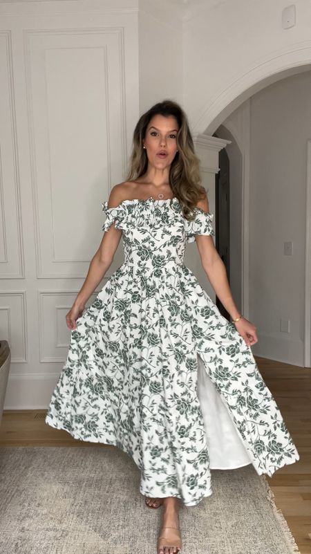 Love this floral dress from Abercrombie. I am in a size small tall, no, I should’ve done an extra small tall. This dress is great for any spring event; church, baby, shower, brunch, etc. 

#LTKfindsunder100 #LTKfindsunder50 #LTKVideo