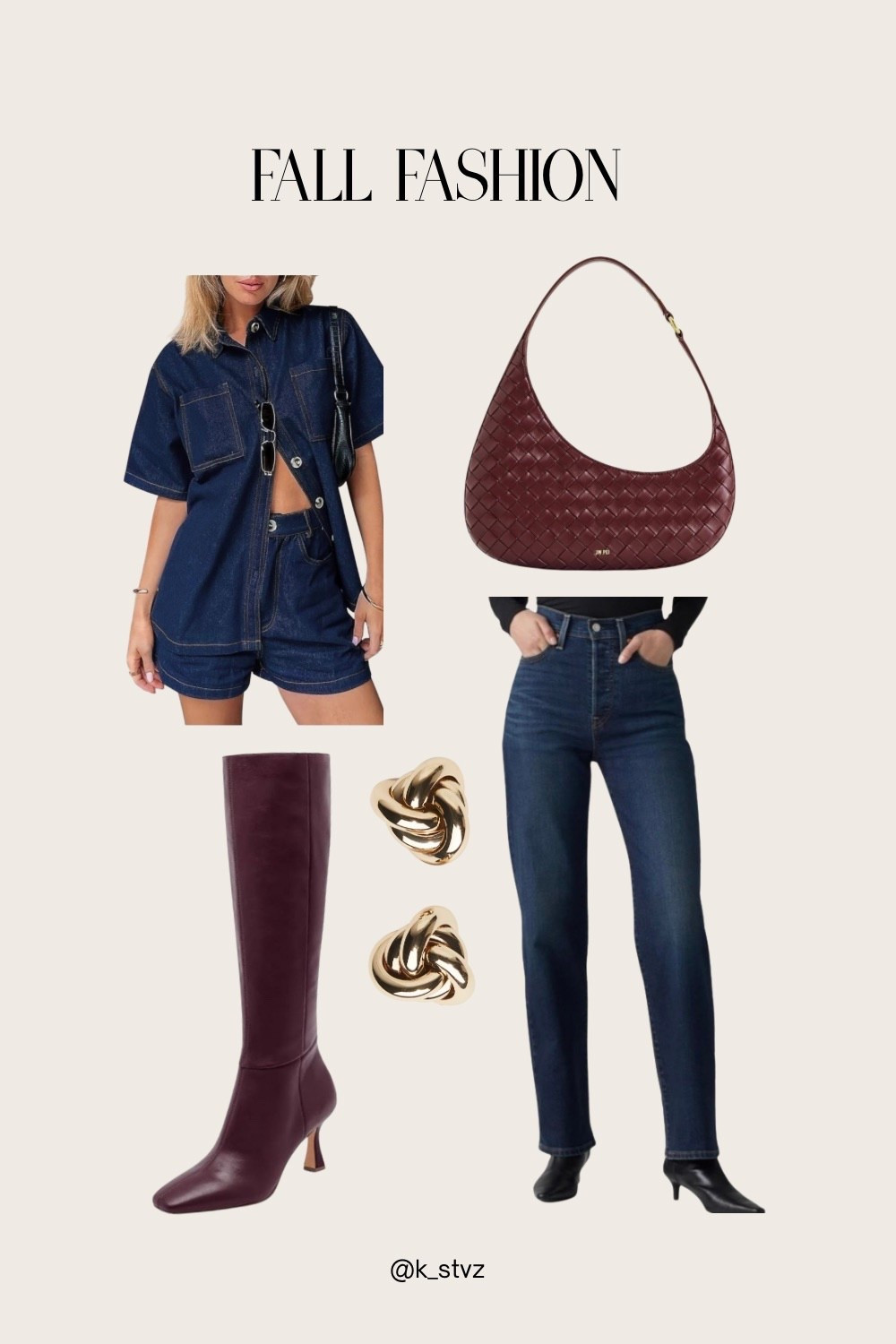 Dark denim + burgundy outfit inspo

#LTKSeasonal #LTKgrwm #LTKootd