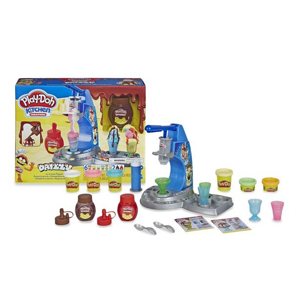 Play-Doh Kitchen Creations Drizzy Ice Cream Playset (14 Oz Compound) - Walmart.com | Walmart (US)