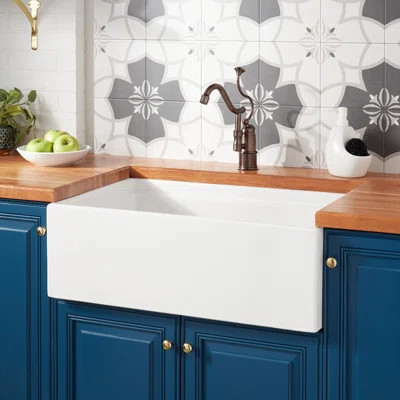 Brumfield 30'' Single Bowl Fireclay Farmhouse Kitchen Sink | Wayfair North America
