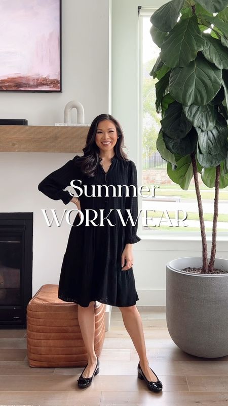 Summer workwear with Loft! Love these outfits for the summertime and even for early fall! Wearing size XS in all of them and they fit TTS. Including black dress, green floral skirt, white button down, and more. All items are 25% off! Linking my shoes, also 

#LTKstyletip #LTKworkwear #LTKsalealert