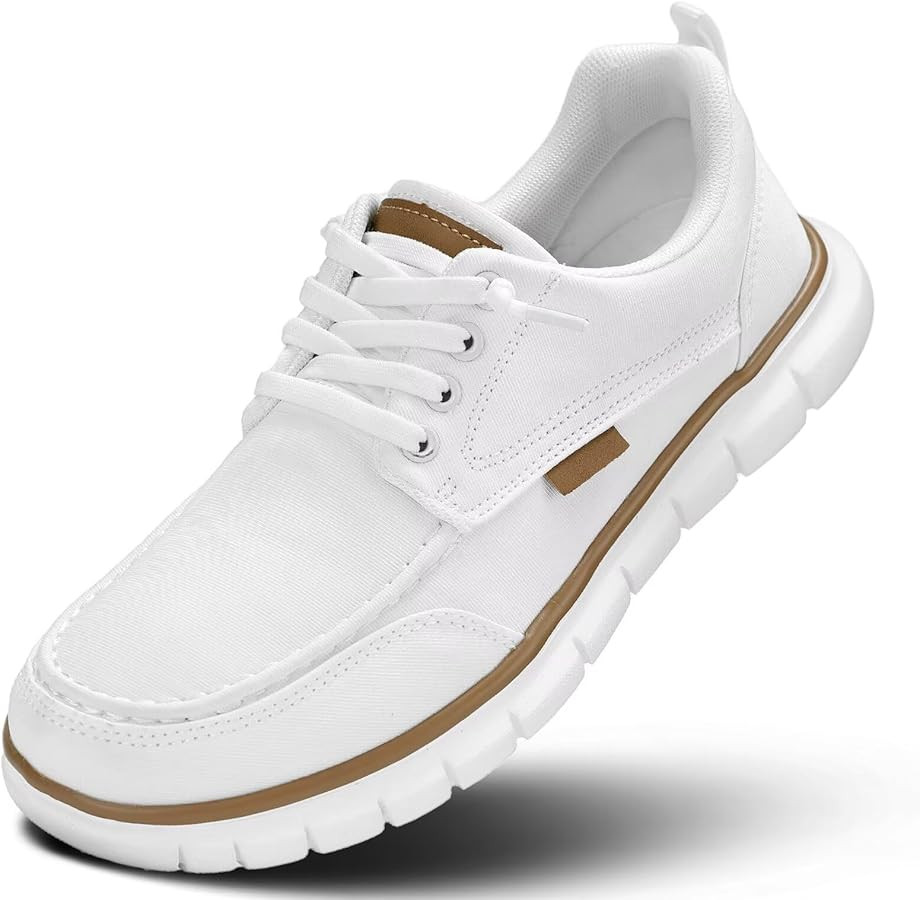 Mens Casual Loafers Boat Shoes Slip On Canvas Walking Fashion Dress Sneakers Comfortable Lightwei... | Amazon (US)