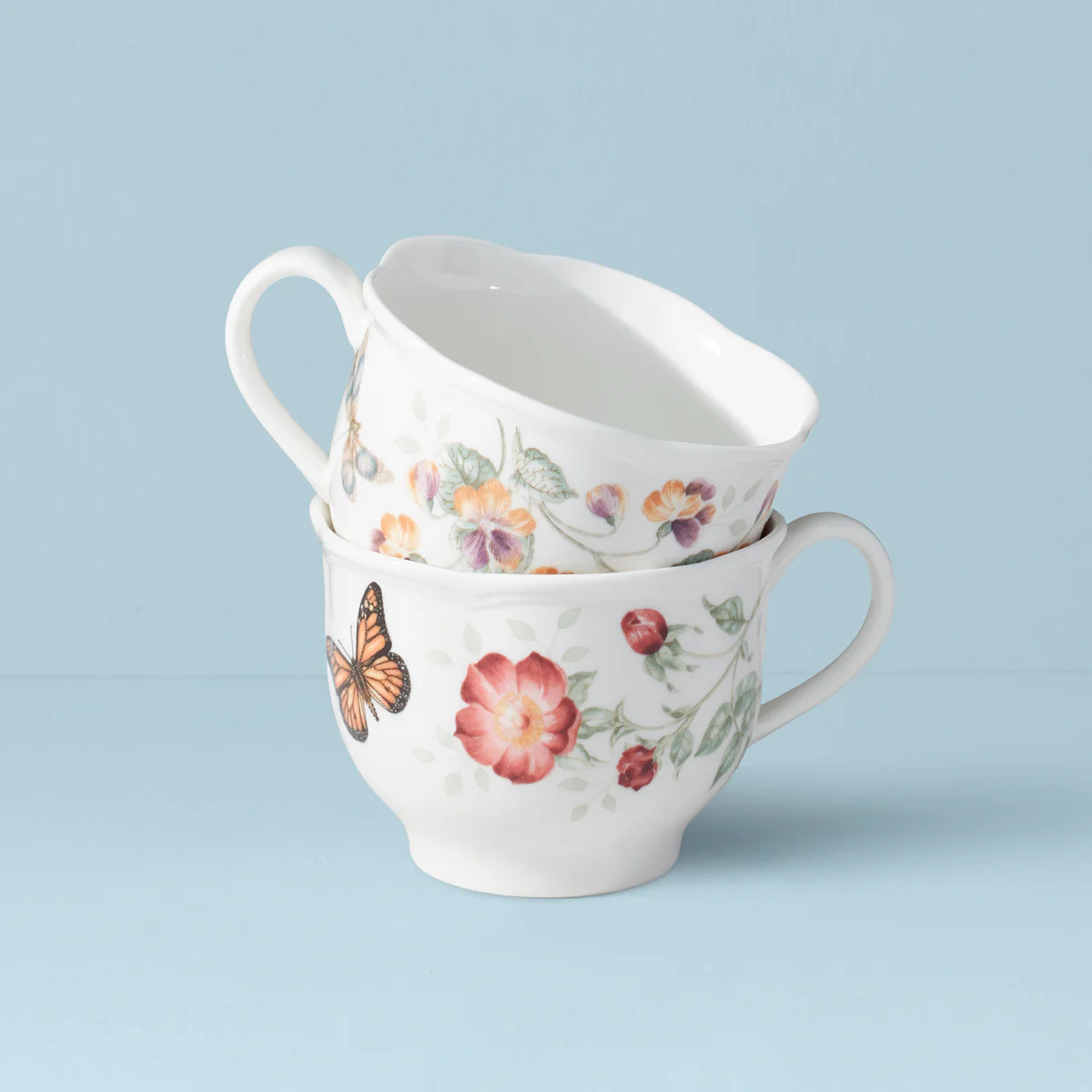 Butterfly Meadow 2-Piece Latte Mug Set | Lenox