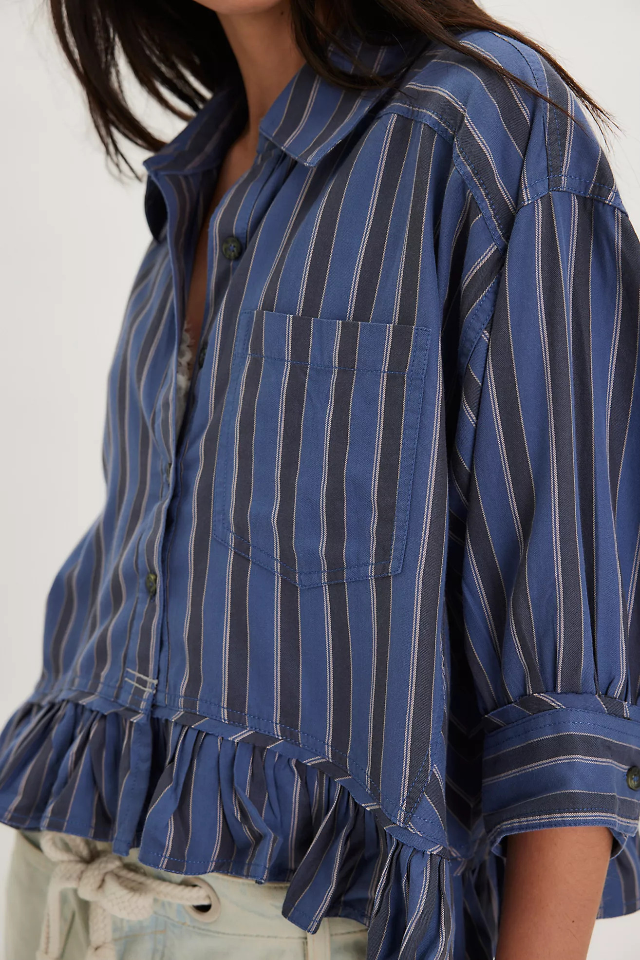 We The Free Bailey Stripe Shirt | Free People (Global - UK&FR Excluded)