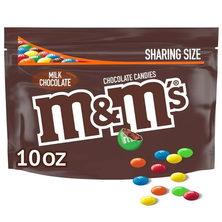 M&M's Milk Chocolate Candy Sharing Size - 10 oz Bag | Walmart (US)