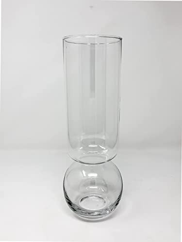 Flower Vase - Glass Bulb Vase, Tall | Great for Amaryllis, Paperwhites and Hyacinth | Stunning Custom Glass | NO MESSY SOIL | Hydroponic Glassware | Self Watering Container | Unique Design | 1 - Count | Amazon (US)