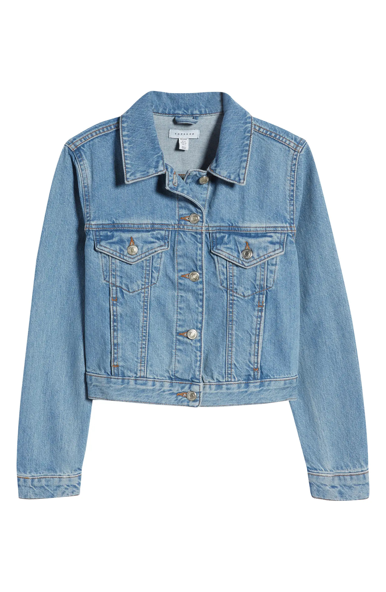Topshop Tilda Recycled Cotton Denim Jacket | Nordstrom | Nordstrom