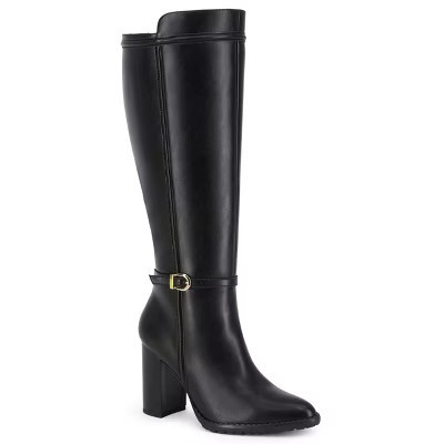 Andrea Tall Riding Boots 84938, Black, 5 | Target