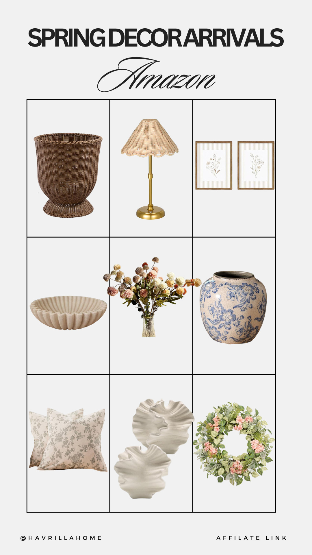 Amazon spring home decor, amazon new spring decor, amazon neutral home decor finds, spring decor amazon finds, affordable home decor amazon, amazon decorative vases neutral, amazon floral wreath spring, amazon decorative bowls styling, amazon botanical wall art prints, neutral throw pillows amazon, spring home styling ideas 

 

#LTKSeasonal #LTKHome