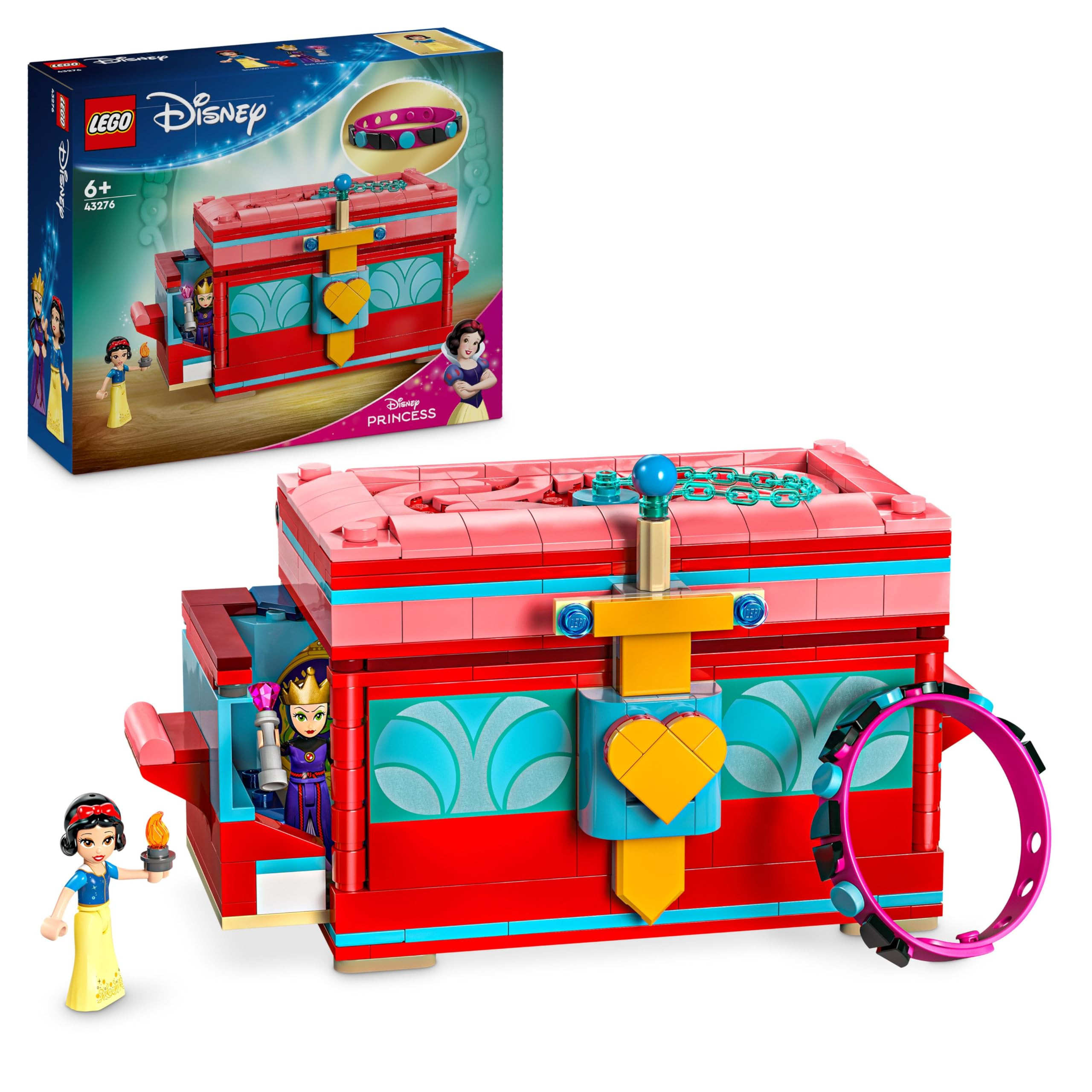 LEGO ǀ Disney Princess Snow White’s Jewellery Box - Building Toy with a Lockable Lid & Wearabl... | Amazon (UK)