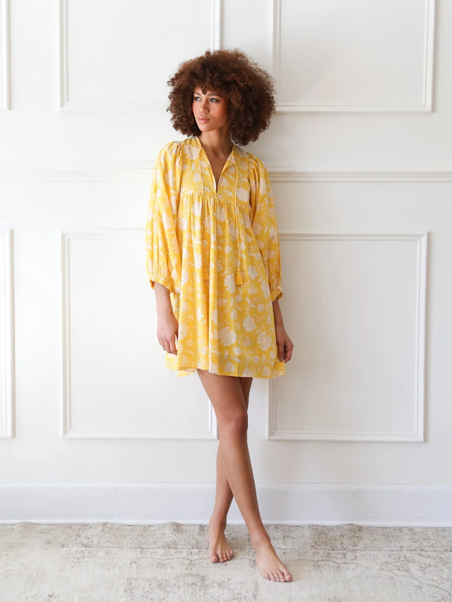 Shop Mille - Daisy Dress in Yellow Zinnia | Mille