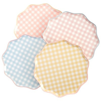 Meri Meri Gingham Dinner Plates (Pack of 12) | Target