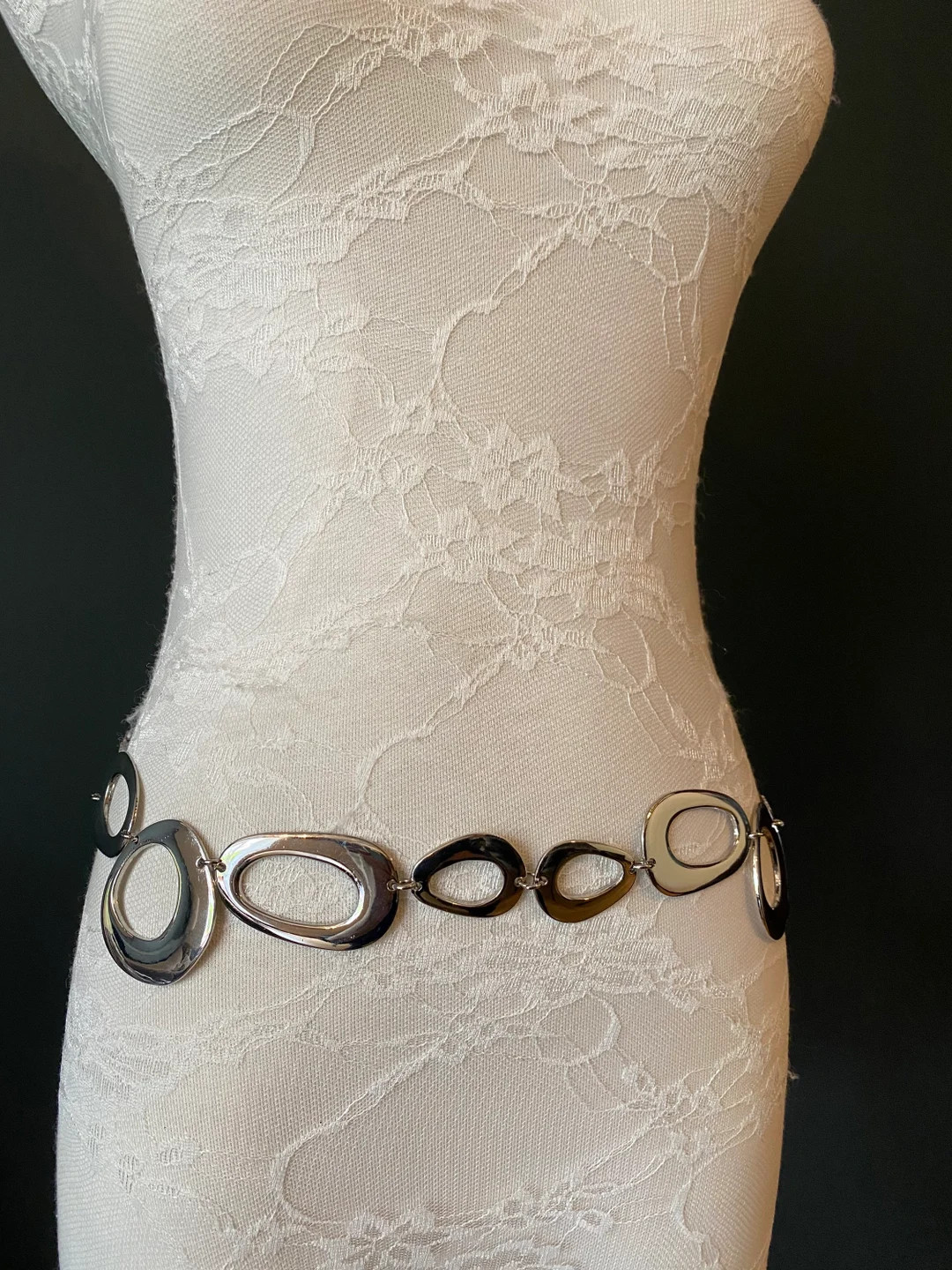 X-long Ring Belt, Metal Ring Belt, Teen Sizes, Sizes 1860, Custom, Fan Design, Fan Collection, Go... | Etsy (US)