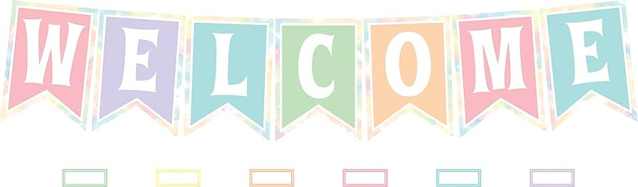 Teacher Created Resources Pastel Pop Pennants Welcome Bulletin Board (TCR8410) | Amazon (US)
