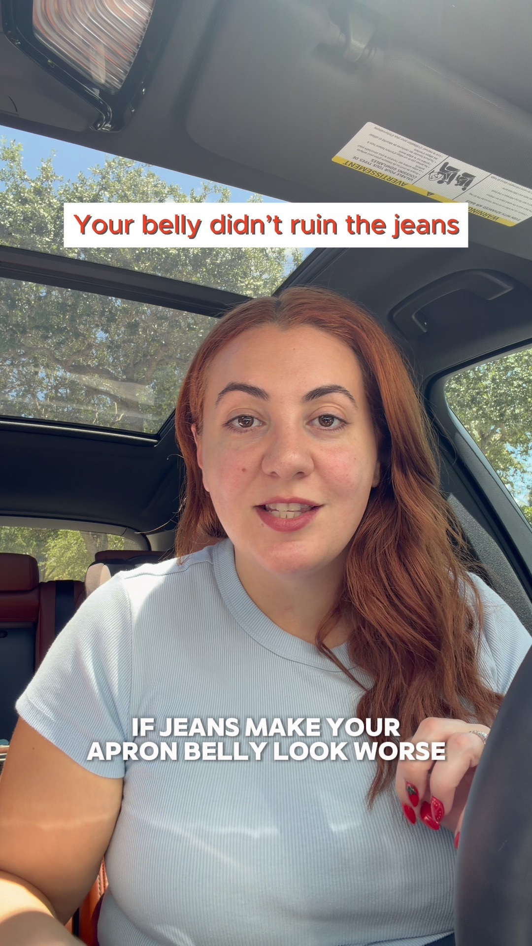 Before you buy any bottoms for an apron belly body, check the rise. Anything under 11 inches will dig in and create a roll. 11” and up sits above the apron, smooths the line, and the rest of the outfit works.

Tested at Old Navy — the high-rise pairs that actually pass the apron belly check are linked.

Save this before your next try-on. Follow for the apron belly rules nobody’s teaching.

#LTKU #LTKstorytime #LTKMidsize