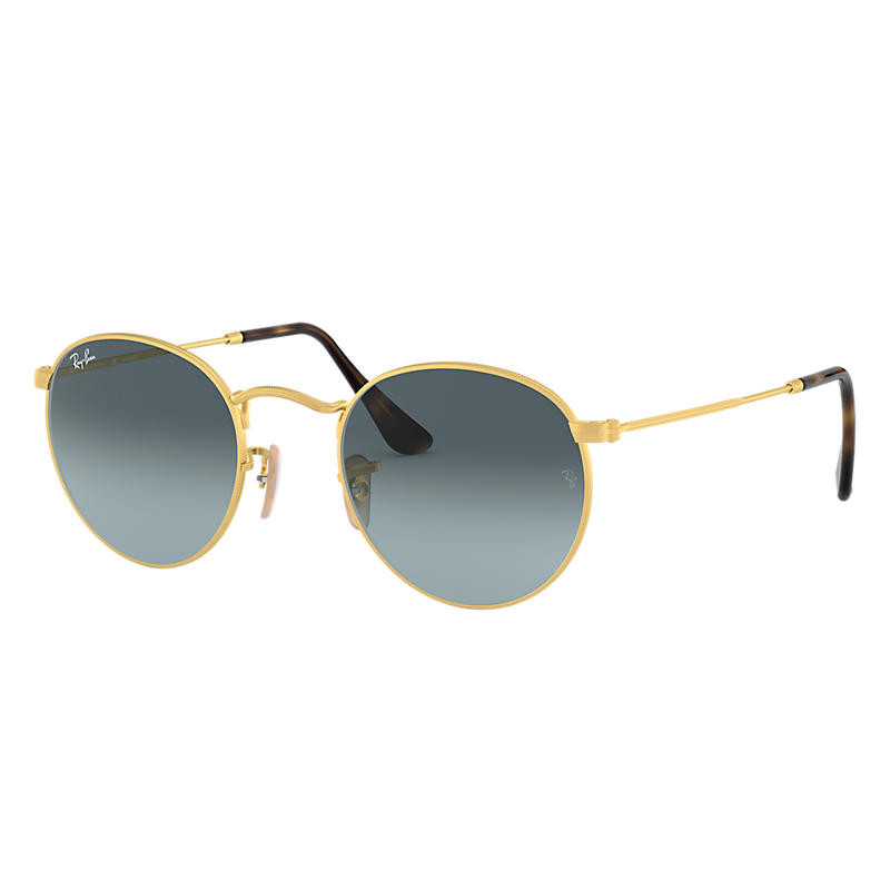 Ray-Ban Round Metal Gold, Blue Lenses - RB3447 | Ray-Ban (US)