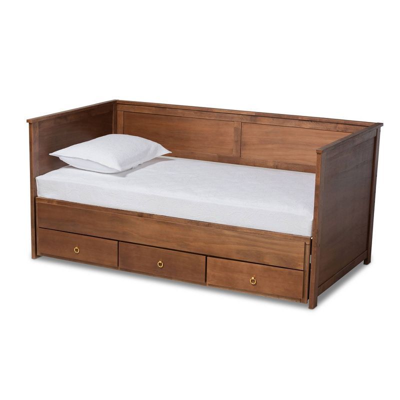 Twin to King Thomas Expandable Daybed with Storage Drawers - Baxton Studio | Target