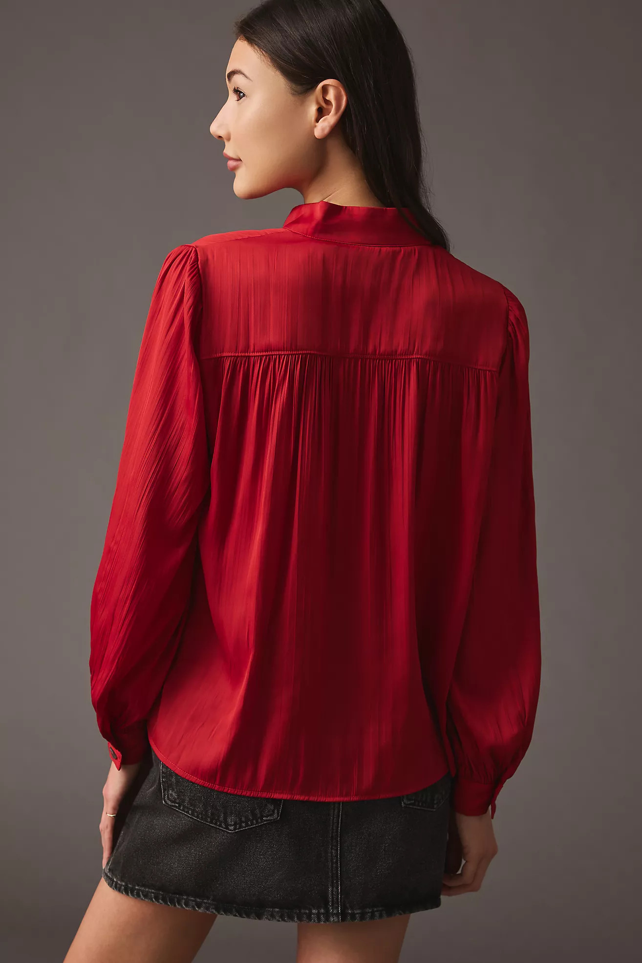 By Anthropologie Relaxed Shimmer Blouse | Anthropologie (US)