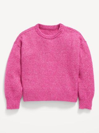 Cozy Plush-Yarn Cocoon Sweater for Girls | Old Navy (US)
