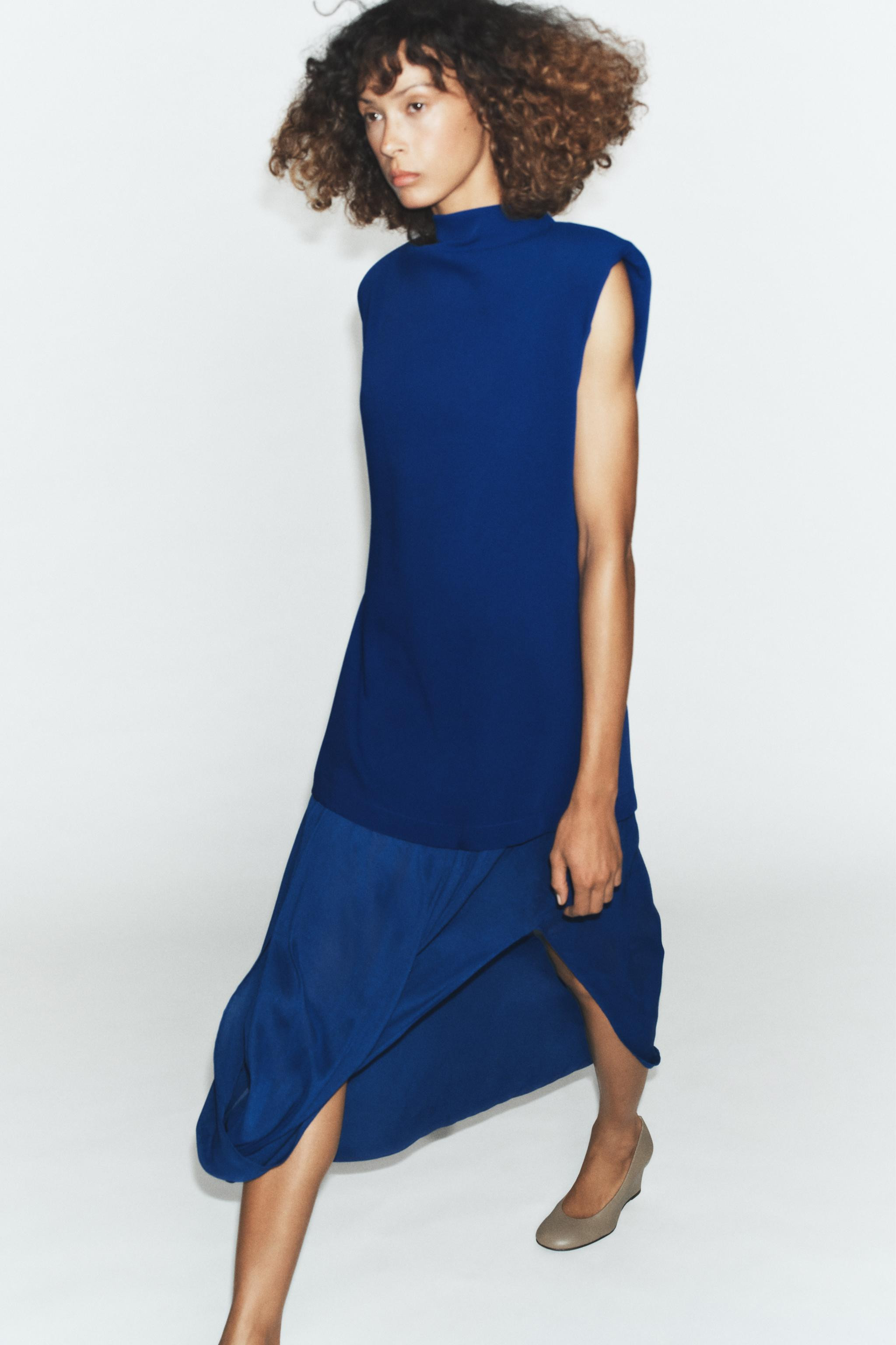 COMBINATION MIDI DRESS | Zara US