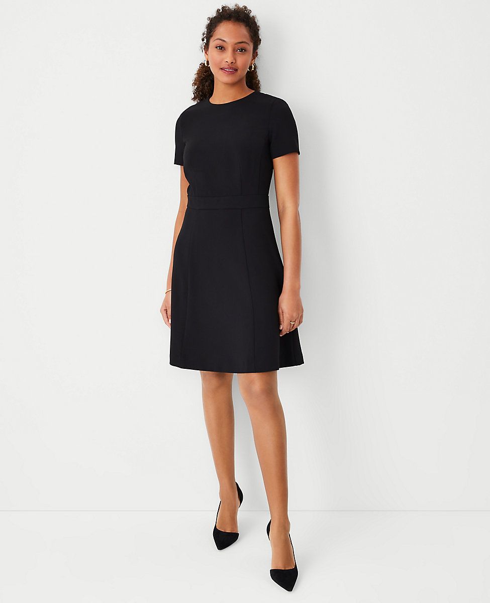 The Flare Dress in Fluid Crepe | Ann Taylor (US)