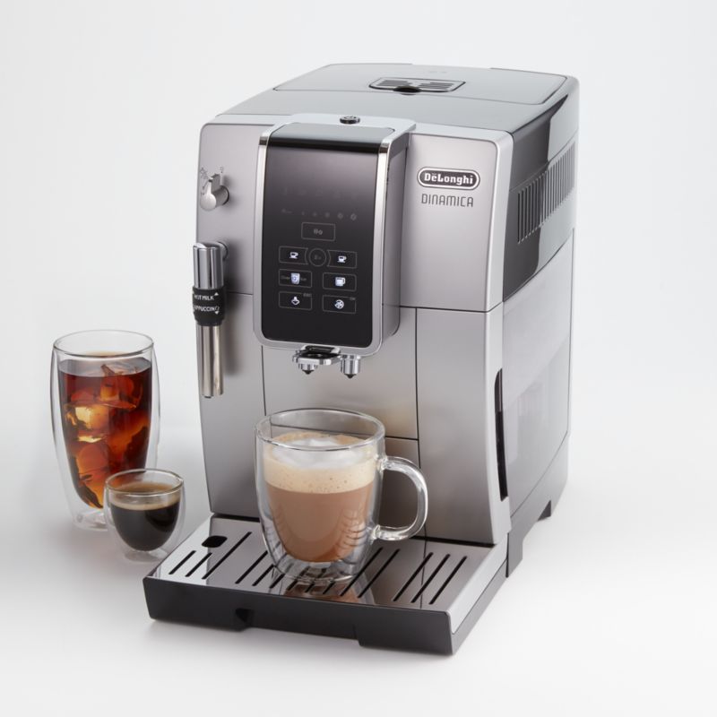 De'Longhi Dinamica Fully Automatic Coffee & Espresso Machine with Adjustable Frother + Reviews | ... | Crate & Barrel