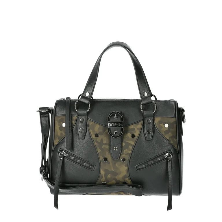 Jessica Simpson Women's Courtney Satchel Handbag, Meteorite and Camo | Walmart (US)