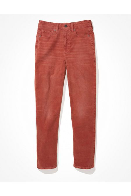 AE Stretch Corduroy Mom Straight Pant | American Eagle Outfitters (US & CA)