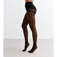 Black Heart Print Fashion Tights New Look | New Look (UK)